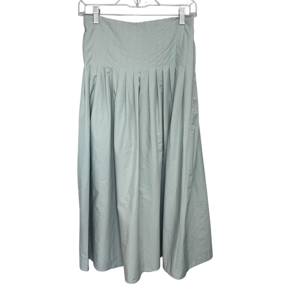 MABLE whimsical pleated skirt in a light blue size small